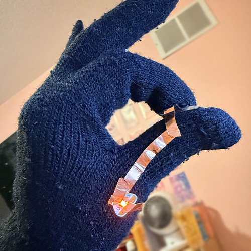 The light was lighting up pretty well!