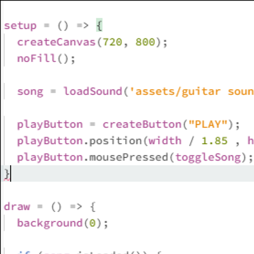 This was me learning to load in a sound of my own.